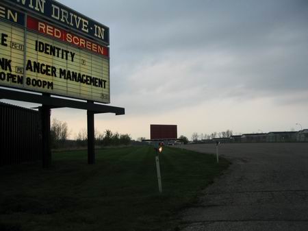 Miracle Twin Drive-In Theatre - Drive Way Marquee Screen